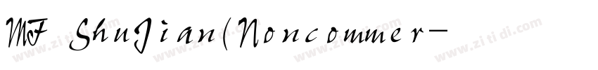 MF ShuJian(Noncommer字体转换